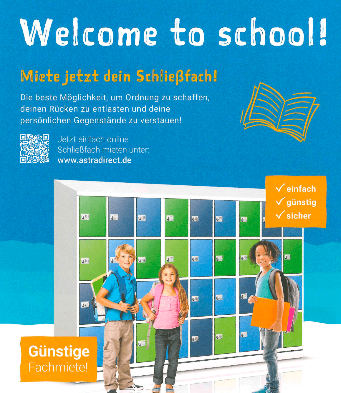 Schließfach Info und Anmeldung